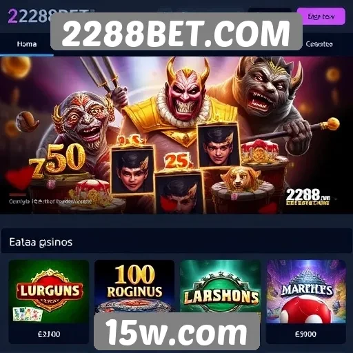 Características dos jogos disponíveis em 2288BET.COM